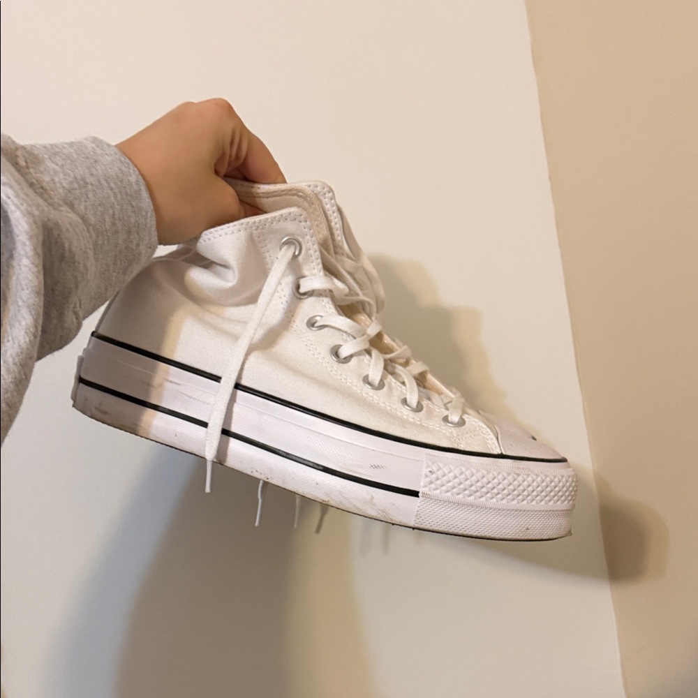 Classic Converse White High-Top Sneakers